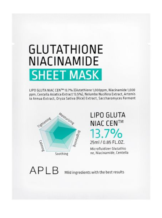 APLB Glutathione Niacinamide Sheet Mask