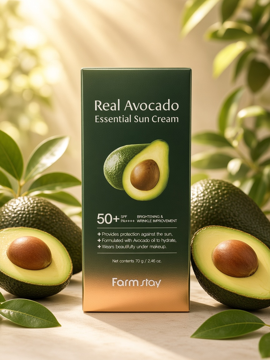Real Avocado Essential Sun Cream SPF 50+