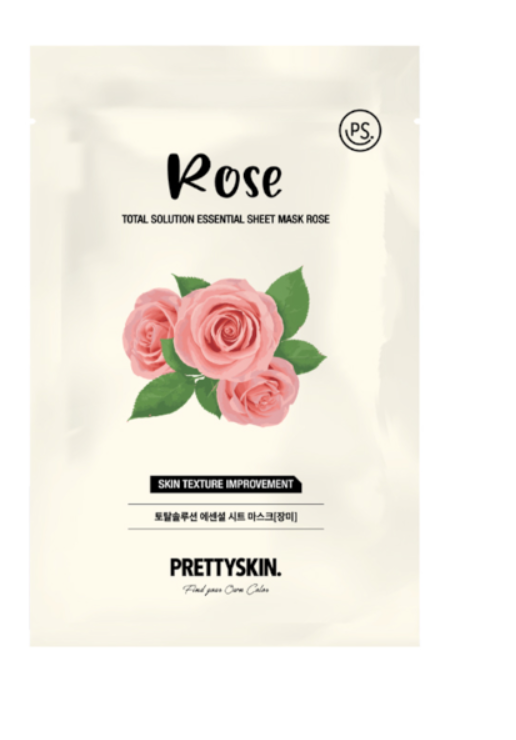 PRETTYSKIN Total Solution Essential Sheet Mask — Rose